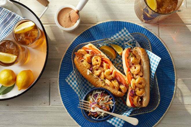 Shrimp Po Boy Sandwiches